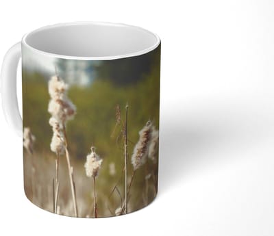 Mok - Koffiemok - Katoen - Zon - Planten - Mokken - 350 ML - Beker - Koffiemokken - Theemok