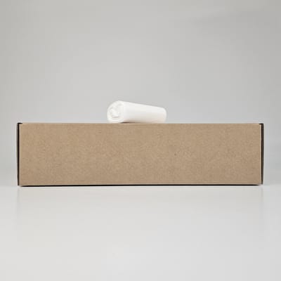 Witte Vuilniszakken 5 Liter | 400 Zakken | Gerecycled LDPE | 13 My | 36x44 cm - Vuilniszakken 5 Liter, Pedaalemmerzakken 5 Liter, Prullenbak 5 Liter Zakken