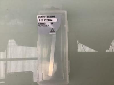 Deltafix Krukstift Vierkant M8 120MM - voor deur - verzinkt