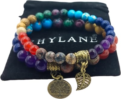 Dubbele chakra Reiki armband set voor vrouwen - 2 stuks – Healing Crystals – Yoga – Natuursteen