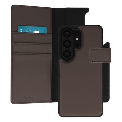 imoshion Hoesje - Geschikt voor Samsung Galaxy S26 Ultra - Uitneembare 2-in-1 Luxe Bookcase - Bruin