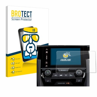 BROTECT - Screenprotector voor Honda Civic 2020 Infotainment System 2020 - Folie Beschermfolie Beschermglas transparant