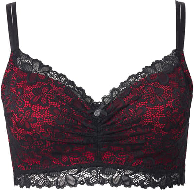 TruYou - Dames - TRUYOU bralette kant zachte cups zonder beugel - Salsa - Maat 100B