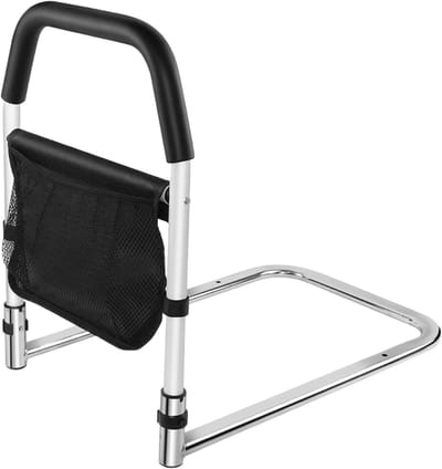 Bedhulpstang - Bedhek Senioren - Veilig In Bed Stappen - Antislip Stabiliteit - 39.9cm Breed - Zwart