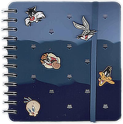 Warner Bros. Looney Tunes Schoolschrift Notitieboek met Afneembare Badges - 3+