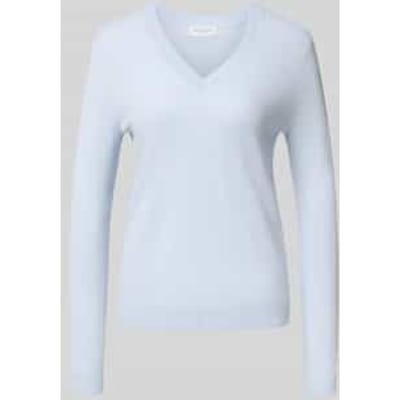 Gebreide pullover met V-hals