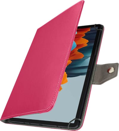 Avizar Universele Tablet Hoes 10 inch Vintage Leerlook Video Standaard, Fuchsia