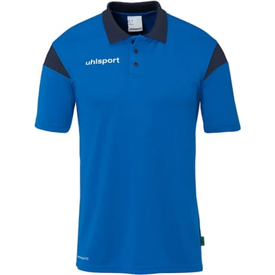 Uhlsport Squad 27 Polo Kinderen - Royal / Azuurblauw / Marine | Maat: 140