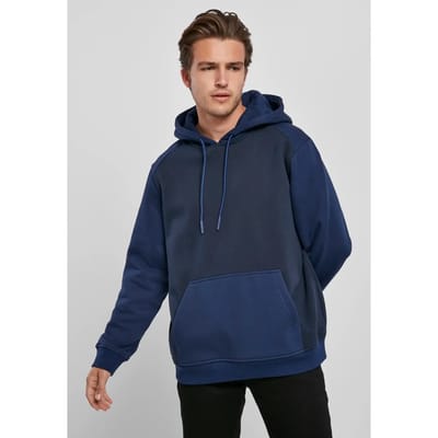 Urban Classics - 2Tone Raglan Hoodie/trui - S - Blauw
