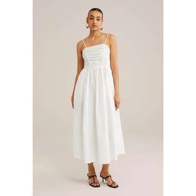 WE Fashion Dress Mid Length White Taglia: S | Abiti Midi Outlet | Donna | Bianco