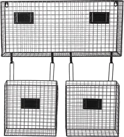 Clayre & Eef Wandrek 56x12x65 cm Zwart Metaal