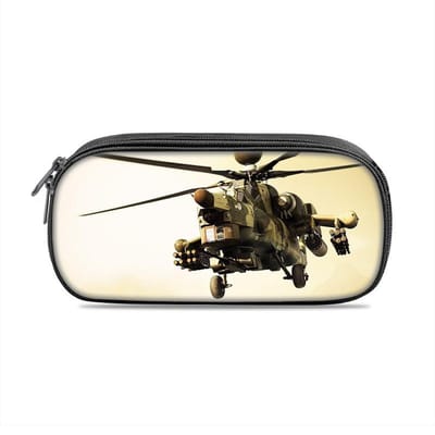 Helikopter potloodtas, compact en grote capaciteit, nieuwe mechanische print, perfect verjaardagscadeau voor jongens en meisjes die naar school gaan