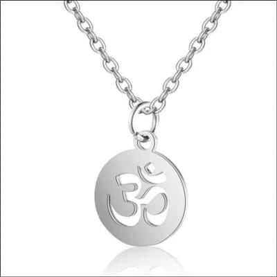 Aramat Jewels | Halskettingen | Vrouwen Ketting met Arabisch Teken Ronde Hanger RVS | Zilverkleurig | |1,5mm | Staal | Volwassenen | Verkleurd niet