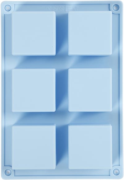 Siliconen vormen, H: 2,5 cm, L: 5 cm, B: 5 cm, 60 ml, 1 stuk