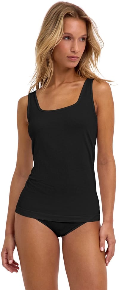 FALKE Daily Seamless naadloos modal top van onderlaag dames zwart - maat S