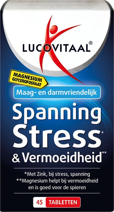 Lucovitaal Magnesium Spanning, Stress en Vermoeidheid - 3 x 45 tabletten - Voordeelverpakking