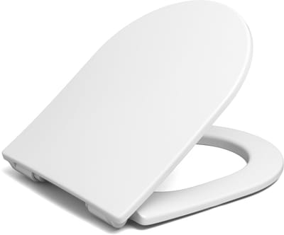 Plieger Milano Toiletbril - D-Vorm WC Bril - Duroplast - Wit - Met Deksel - Softclose - Quick Release