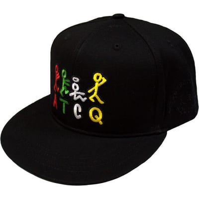 A Tribe Called Quest Unisex Volwassen Stokfiguur Logo Snapback Pet One Size zwart