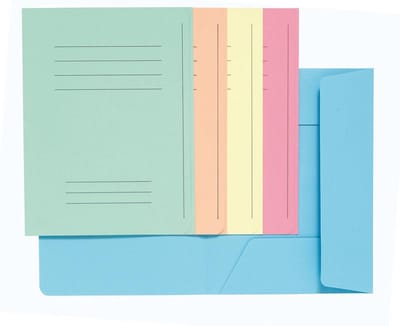 Exacompta SUPER 210 Pak van 50 dossiermappen met 3 kleppen. 24x32cm - Geassorteerd - 235000E