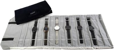 Sieraden opberger - Horloge rol - Veilig opbergen - Compact ontwerp - 76 cm open - Zwart grijs