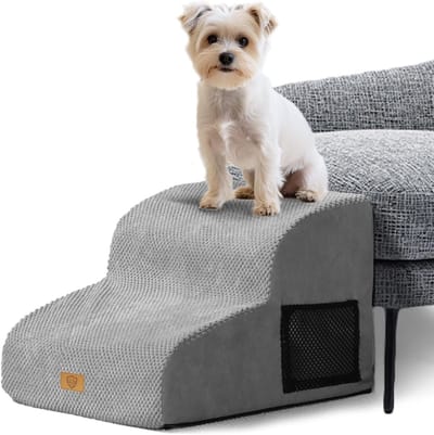 Hondentrap 2 Treden - Hondenladder Opstapje - Huisdier Hulp - Dubbel Antislip Design - 40 x 40 x 30 cm