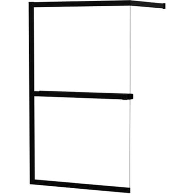 Allibert Inloopdouche Lexie 120x200cm - Mat Zwart Profiel - 8 Mm Helder Glas