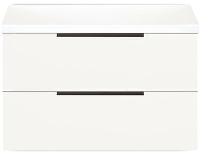 Seville Badmeubelset 80 cm - Wastafelblad Wit Hoogglans Edge Greep