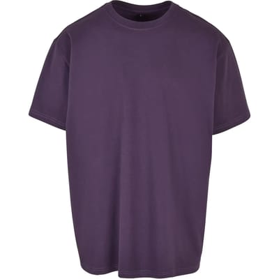 Build Your Brand - Heavy Oversized T-Shirt - Purple Night maat XL