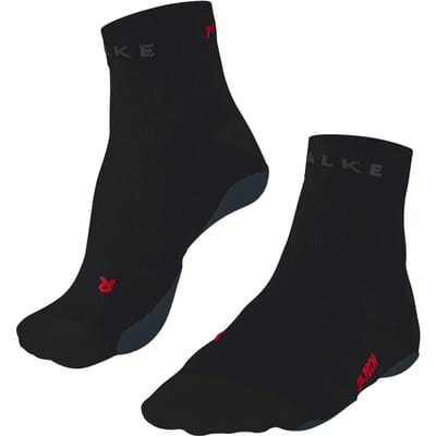 FALKE RU True Motion Short anti-blaar lyocel functioneel materiaal hardloopsokken dames zwart - maat 35-36