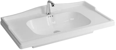 DutchLine - Elite 80 Wastafel - Glans Wit - 800x460x80mm