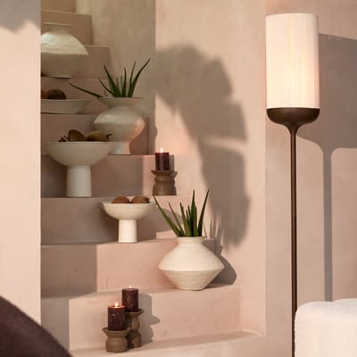 Light - Living Vaas Beato - Keramiek - Beige/Creme - 30 x 23 x 30 cm (BxHxD)