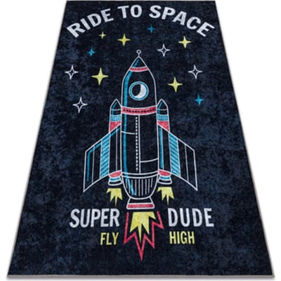 Kleden Rugsx JUNIOR 52069.801 tapijt wasbaar Ruimte raket voor 200x290 cm