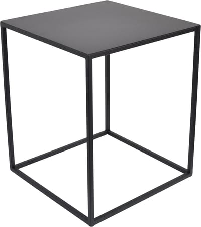 LOFT42 Aron Bijzettafel vierkant - zwart metaal - 38x38x40