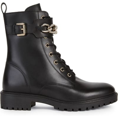 Geox - Maat 39 - Hoara Zwarte Veterboot