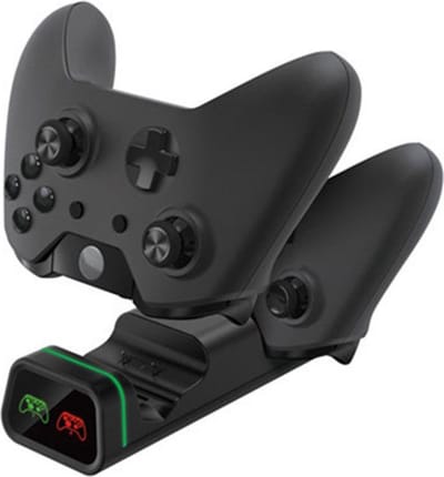 XBOX ONE / Xbox Slim / Xbox X Controller Oplaadstation Docking station Laadstation Dual Sense charging station Accessoires - Oplader - Charger - 2 Controllers - Oplaad kabel PS5 controller TYX-19006