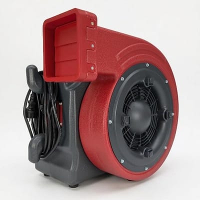 Krachtige Blower - Luchtblazer Ventilator - Springkussen Opblazen - Veilig Stapelbaar Ontwerp - 1100 Watt - Rood