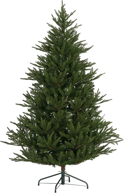 HOMCOM decoratieve kerstboom - kunststof/metaal - Ø110x183 cm - groen