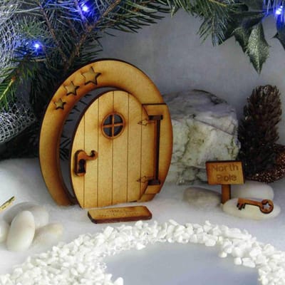 Contes de fées Mini Elfe Nain Kit Porte en Bois Fait Main Assemblé Intérieur Extérieur Coin Caché Décoration Maison Accessoires Maison de Poupées One Size brown