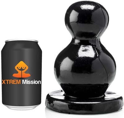 Gangbangster - Mission Twice More - Dildo - 17 x - 11 cm - PVC - Zwart