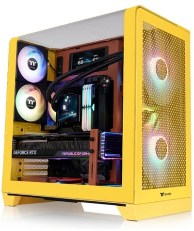 Thermaltake View 390 Air Butter Caramel Midi-tower PC-behuizing Caramel Stoffilter, Geïntegreerde verlichting, 2 voorgeïnstalleerde ventilators