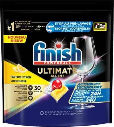 Finish - Ultimate Lemon Vaatwastabs - 30 stuks