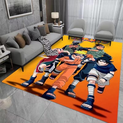 Japanse Anime Naruto Vloerkleden Antislip Vloermat voor Huis Woonkamer Slaapkamer Tapijt Wasbaar Rond Tapijt Decoratie 80*120cm
