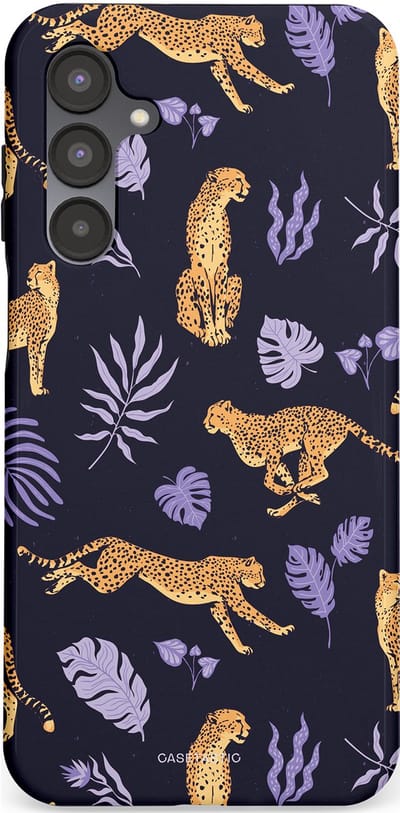 Casetastic Hoesje Geschikt voor Samsung A16 - Stijlvolle Beschermende Duo-layer Case - Cheetah charisma
