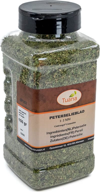 Tuana Kruiden - Peterselie Gesneden (2mm) - Strooibus 150 Gram - Tuanashop - GP-P-0015