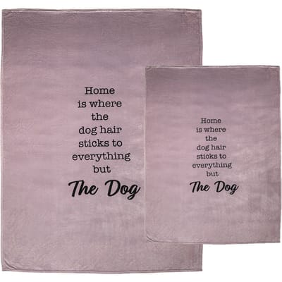 TIAKI hondendeken "Home" taupe 150x200cm voor honden & Hondenliefhebbers