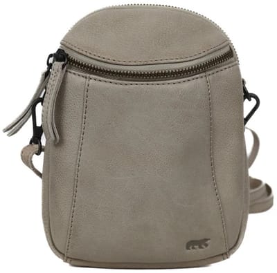 Bear Design Marlou Leren Crossbodytas - Dames Schoudertas van Leer - Zilver Nerts