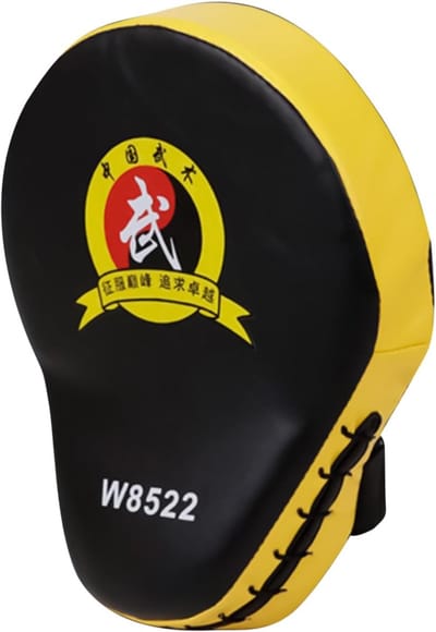 Boks Stootkussens - Vechtsport Pads - Training Verbeteren - Lichtgewicht Ontwerp - 25x19x4.5 cm - Geel
