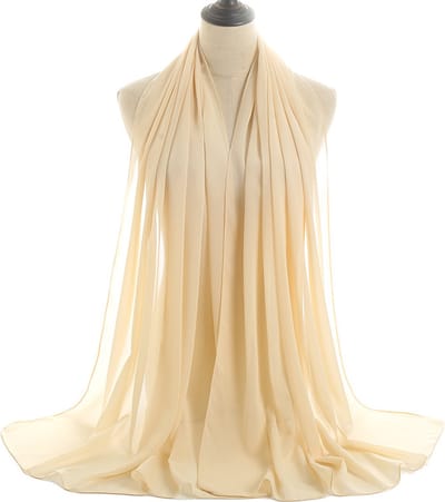 Cabantis Hoofddoek Sjaal - Hijab - Sjaal dames - Beige