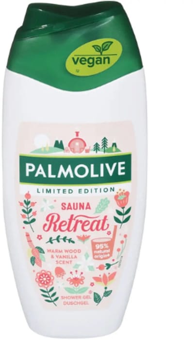 Palmolive Sauna Retreat Showergel | 1x 250ml - Houtachtige Vanille Geur | Verzorgende formule met aangename geur