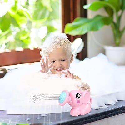 Gieter voor kinderen - Olifant kan - Spelend leren - Interactief ontwerp - 14.5 cm lengte - Roze